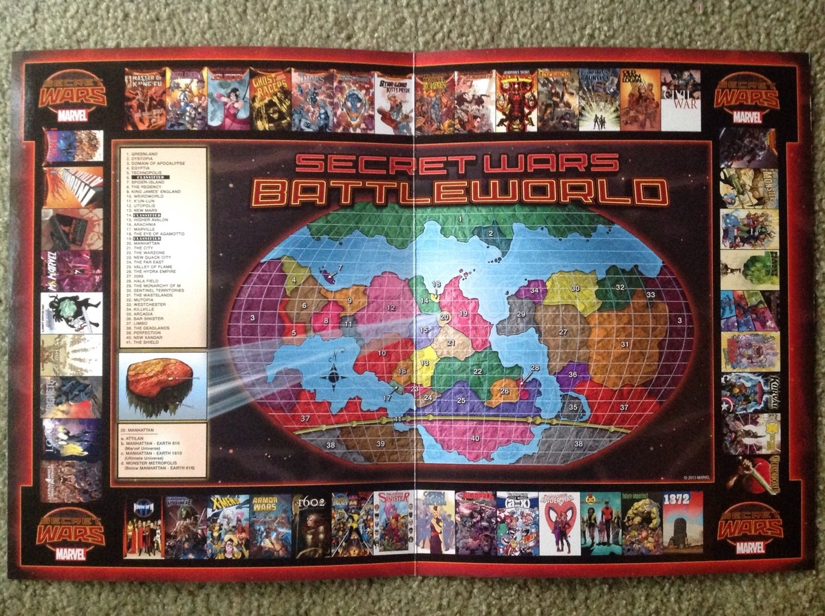 Battleworld Map - Secret Wars