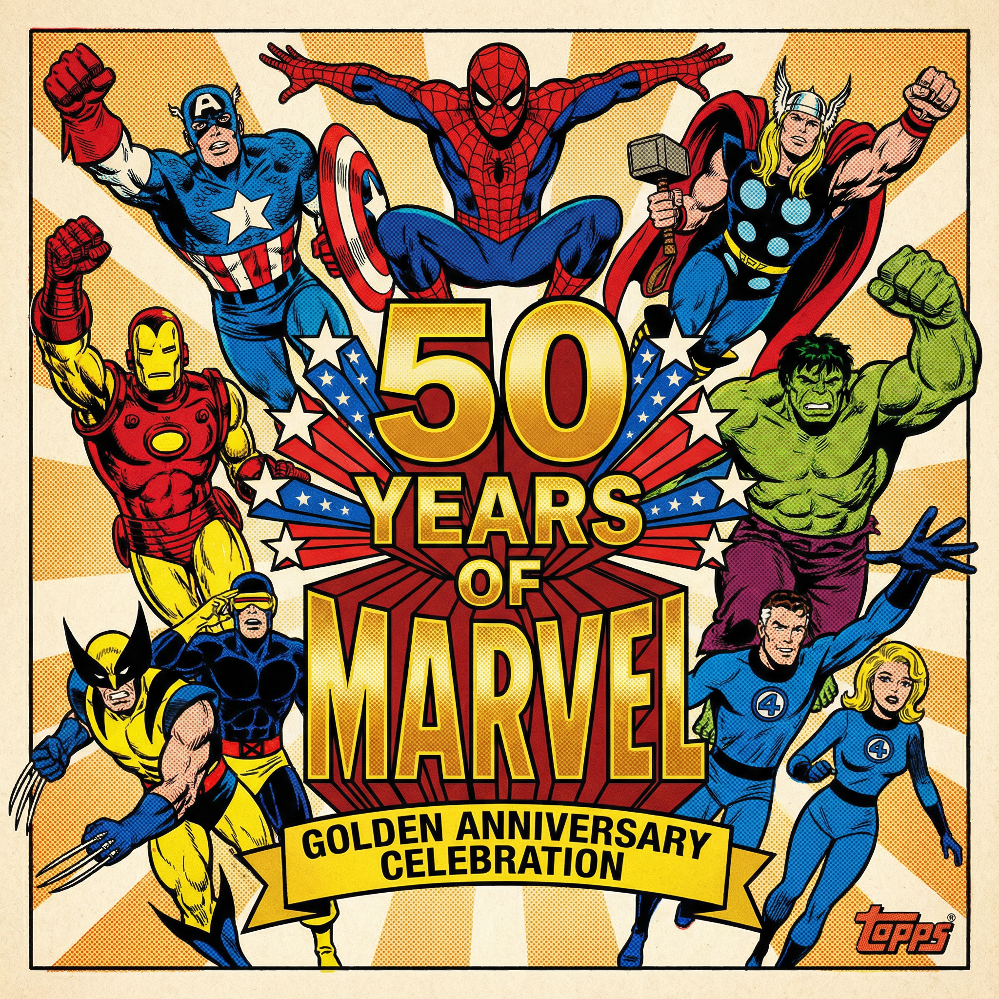 Marvel Comic Book Heroes 50th Anniversary