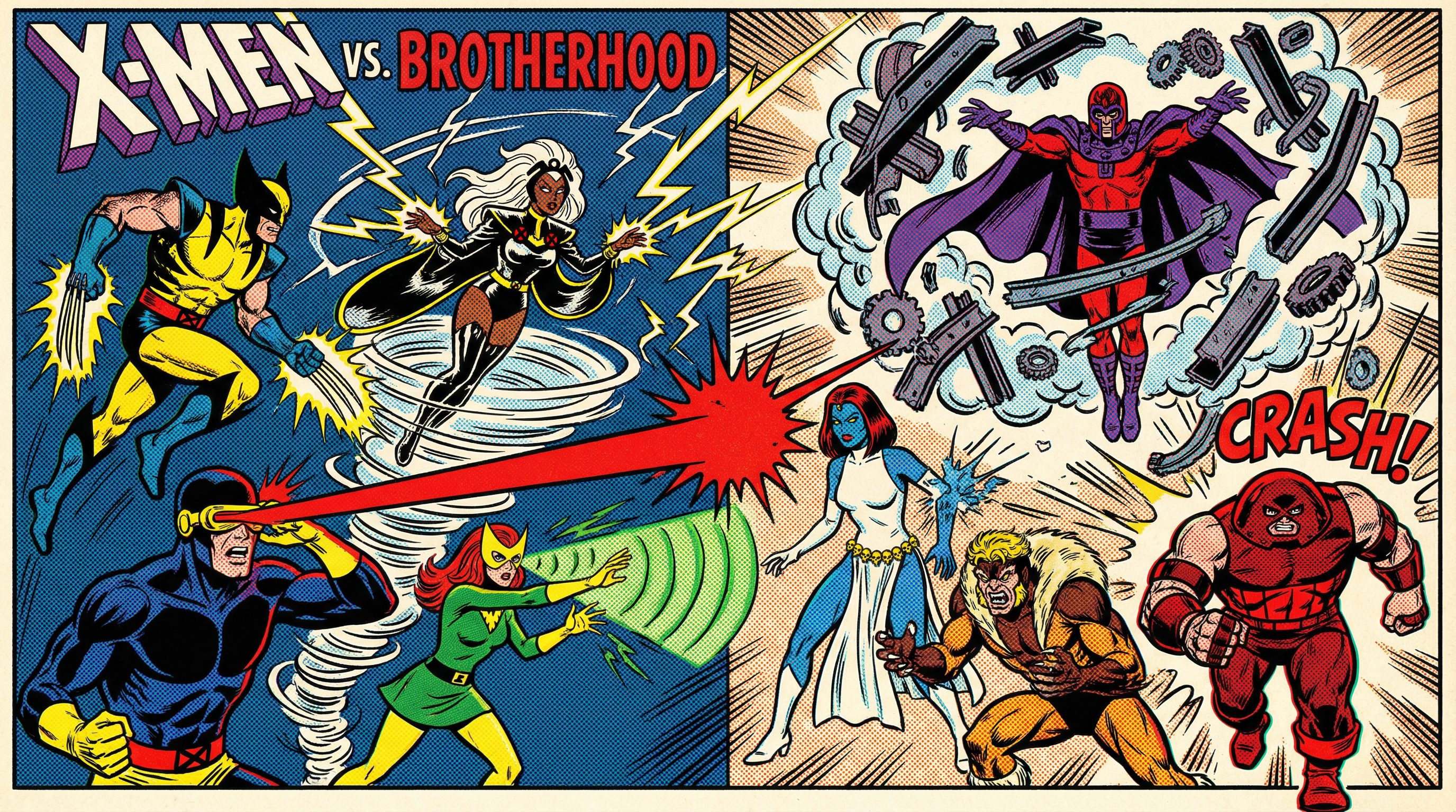 X-Men vs Brotherhood Epic Battle